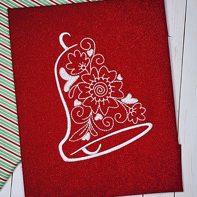 christmas ornament machine embroidery design